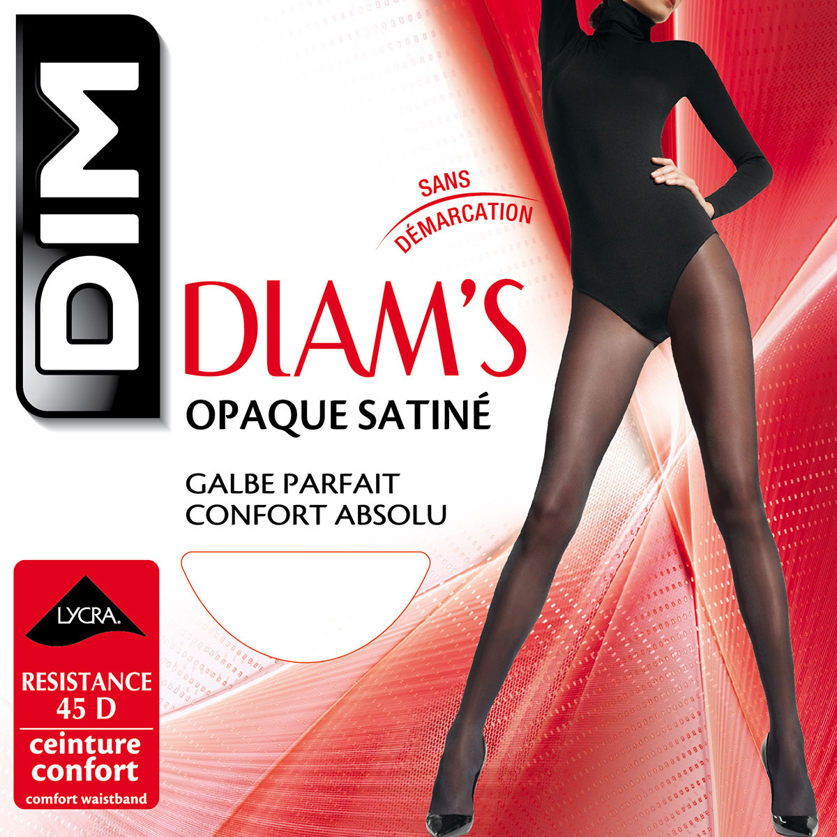 Collant Diam´s Opaque Satiné - Preto – antónio´s