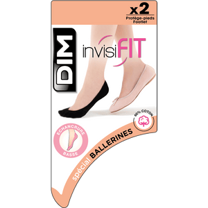 2x Meias invisíveis Invisi Fit - Preto